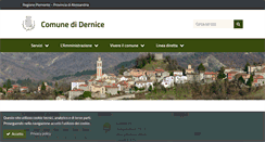 Desktop Screenshot of comune.dernice.al.it