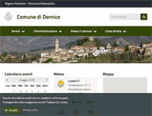 Tablet Screenshot of comune.dernice.al.it